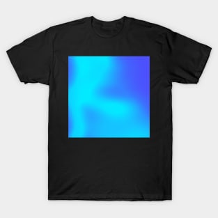 electric blue blur gradient T-Shirt